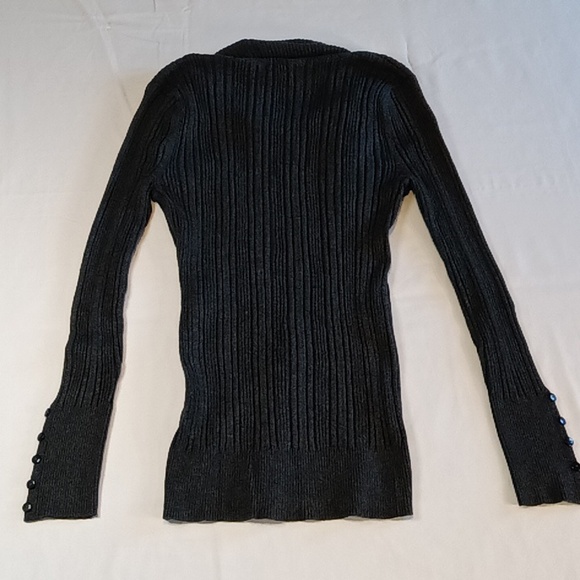 It's Our Time Sweater Gray Long Sleeves Large - Picture 7 of 8